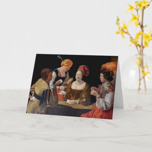 Georges de la Tour - Cheat with Ace of Diamonds Kaart (Gele Bloem)