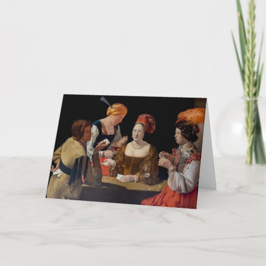 Georges de la Tour - Cheat with Ace of Diamonds Kaart (Voorkant)