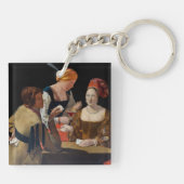 Georges de la Tour - Cheat with Ace of Diamonds Sleutelhanger (Achterkant)