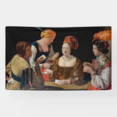 Georges de la Tour - Cheat with Ace of Diamonds Spandoek (Horizontaal)