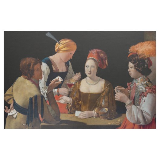 Georges de la Tour - Cheat with Ace of Diamonds Stof (Yard (91,4 cm))