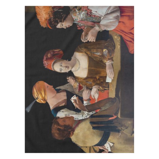 Georges de la Tour - Cheat with Ace of Diamonds Tafelkleed (Voorkant)