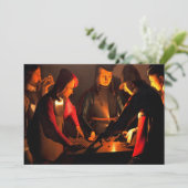 Georges de la Tour - de Dices-spelers Bedankkaart (Staand voorkant)