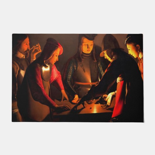 Georges de la Tour - de Dices-spelers Deurmat (Voorkant)