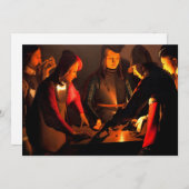 Georges de la Tour - de Dices-spelers Kaart (Voorkant / Achterkant)