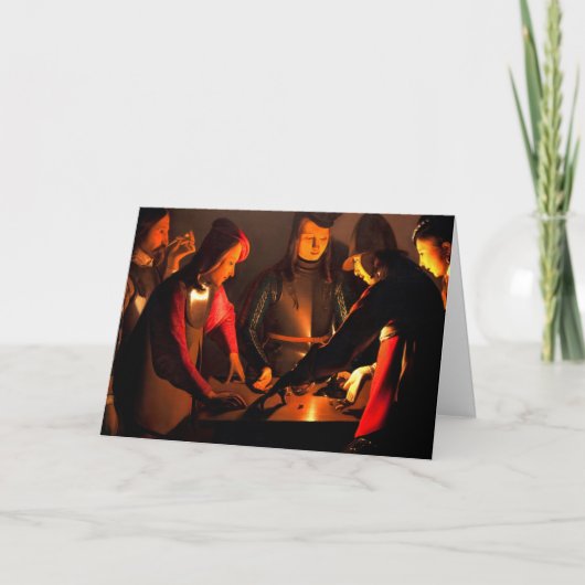 Georges de la Tour - de Dices-spelers Kaart (Voorkant)