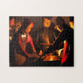 Georges de la Tour - de Dices-spelers Legpuzzel (Horizontaal)