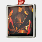 Georges de la Tour - de Dices-spelers Metalen Ornament (Links)