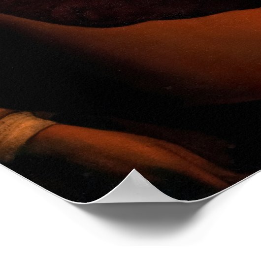 Georges de la Tour - de Dices-spelers Poster (Hoek)