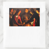 Georges de la Tour - de Dices-spelers Rechthoekige Sticker (Tas)