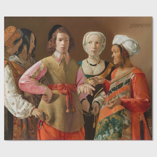 Georges de la Tour - The Fortune Teller Cadeaupapier (Vlak)