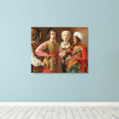Georges de la Tour - The Fortune Teller Canvas Afdruk (Insitu (Houten vloer))