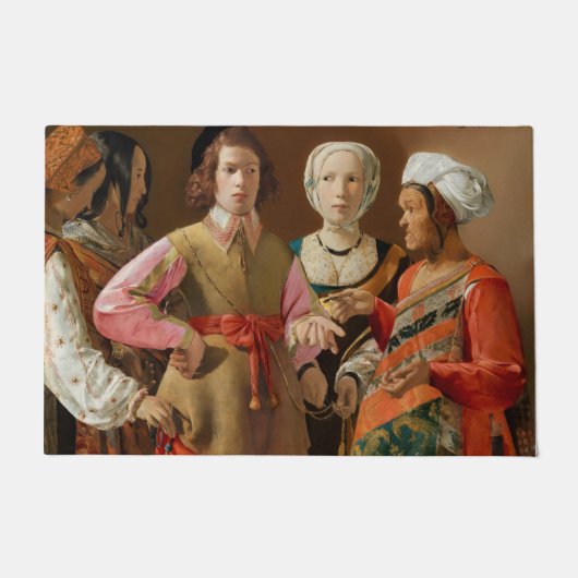 Georges de la Tour - The Fortune Teller Deurmat (Voorkant)