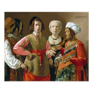 Georges de La Tour the Fortune-Teller Foto Afdruk