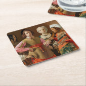 Georges de la Tour - The Fortune Teller Kartonnen Onderzetters (Schuin)