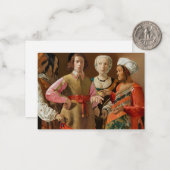 Georges de la Tour - The Fortune Teller Notitiekaartje (Voorkant / Achterkant in situ)