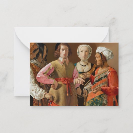 Georges de la Tour - The Fortune Teller Notitiekaartje (Voorkant)