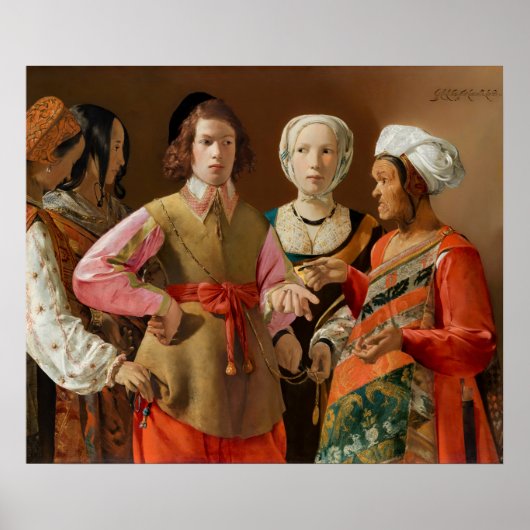 Georges de la Tour - The Fortune Teller Poster (Voorkant)