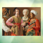 Georges de la Tour - The Fortune Teller Raamsticker (Vel 3)