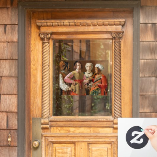 Georges de la Tour - The Fortune Teller Raamsticker (Huis Deur)