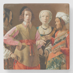 Georges de la Tour - The Fortune Teller Stenen Onderzetter