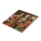 Georges de la Tour - The Fortune Teller Tegeltje (Zijkant)