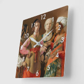 Georges de la Tour - The Fortune Teller Vierkante Klok (Hoek)