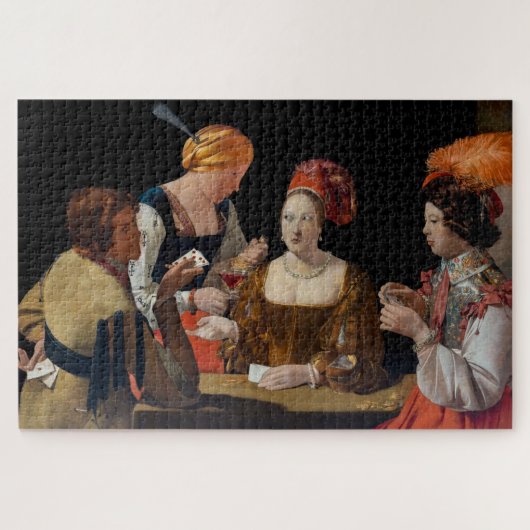 Georges de la Tour - Valsspeler met ruitenaas Legpuzzel (Horizontaal)