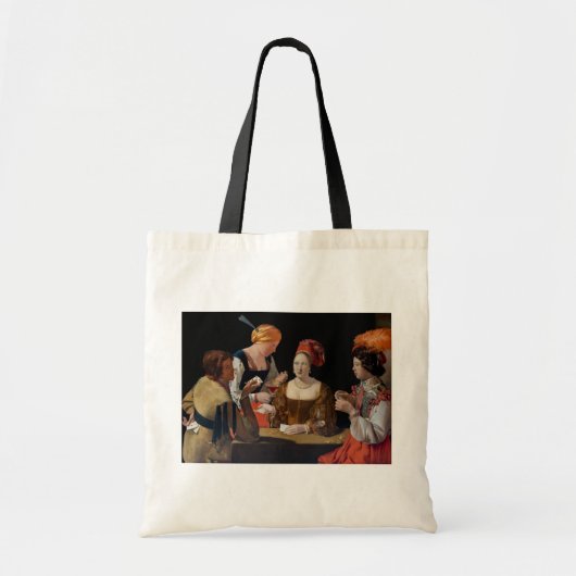 Georges de la Tour - Valsspeler met ruitenaas Tote Bag (Voorkant)