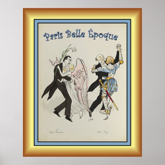 Georges Goursat ~ Paris Belle Époque ~1913 ~ Post Poster (Voorkant)