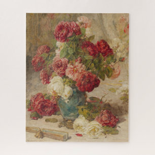 Georges Jeannin - Een stilleven met Rozen in een… Legpuzzel