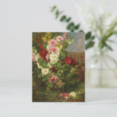 Georges Jeannin Hollyhock Briefkaart (Staand voorkant)