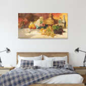 Georges Jeannin Large still Life with Fruit Canvas Afdruk (Insitu (Slaapkamer))