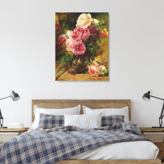 Georges Jeannin  Rozen Canvas Afdruk (Insitu (Slaapkamer))