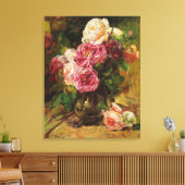 Georges Jeannin  Rozen Canvas Afdruk (Insitu (Woonkamer))