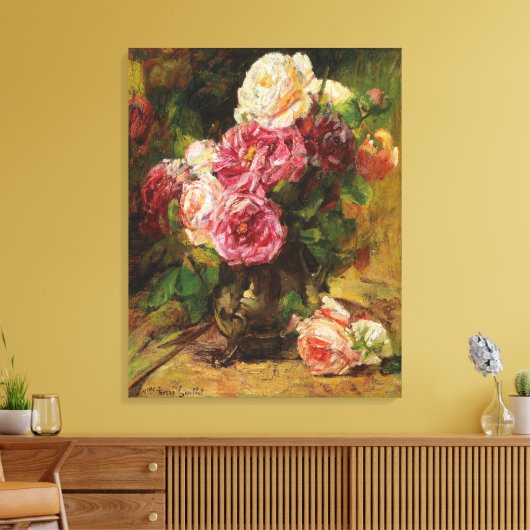 Georges Jeannin  Rozen Canvas Afdruk (Insitu (Woonkamer))