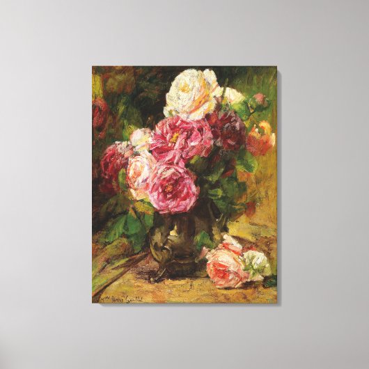 Georges Jeannin  Rozen Canvas Afdruk (Voorkant)