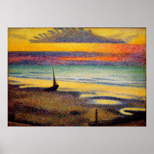 Georges Lemmen - Beach at Heist Poster (Voorkant)