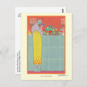 Georges Lepape  Art Deco Mode Le Festin Briefkaart (Voorkant / Achterkant)