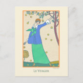 Georges Lepape  Art Deco Mode Le Verger Briefkaart (Voorkant)
