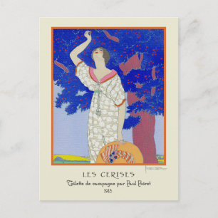 Georges Lepape  Art Deco Mode Les Cerise Briefkaart
