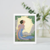 Georges Lepape  Deco Mode Springtime Briefkaart (Staand voorkant)