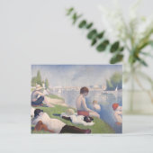 Georges Pierre Seurat | Bathers at Asni � res, 188 Briefkaart (Staand voorkant)