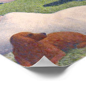 Georges Pierre Seurat | Bathers at Asni � res, 188 Poster (Hoek)