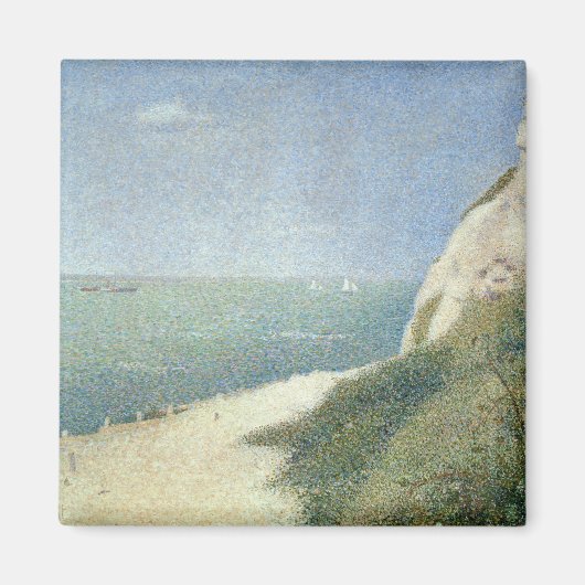 Georges Pierre Seurat | Beach at Bas Butin, Honfle Magneet (Voorkant)