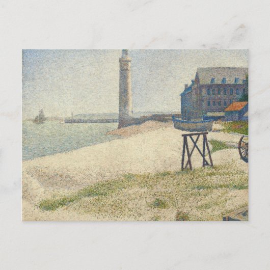 Georges Pierre Seurat | De vuurtoren van Honfleur Briefkaart (Voorkant)