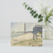 Georges Pierre Seurat | De vuurtoren van Honfleur Briefkaart (Staand voorkant)