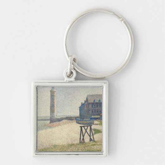 Georges Pierre Seurat | De vuurtoren van Honfleur Sleutelhanger (Voorkant)