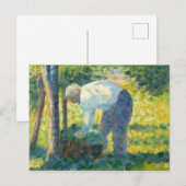 Georges Pierre Seurat | Gardener Briefkaart (Voorkant / Achterkant)