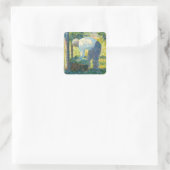Georges Pierre Seurat | Gardener Vierkante Sticker (Tas)